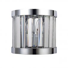 Pandora 1 Light Crystal Wall Light Polished Chrome