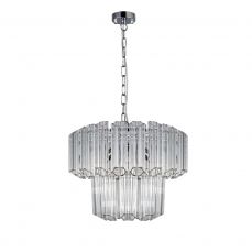 Pierre 4 Light Polished Chrome Crystal Ceiling Pendant