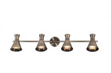 Pixar 4 Light Spot Light Bar Antique Brass