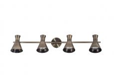 Pixar 4 Light Spot Light Bar Antique Brass