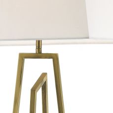 Plaza Antique Brass Floor Lamp Top