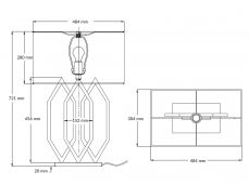 Prism Polished Chrome Table Lamp Spec