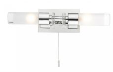 Saturn 2 Light Bathroom Wall Light Polished Chrome