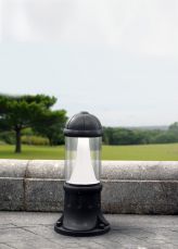 Sauro 500mm Black Clear LED 10W Bollard Post Light