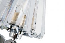 Senza Wall Light with Crystal Shade