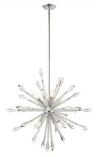 Solaris 8 Light Medium Crystal Starburst Pendant