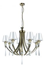 Sophia 8 Light Crystal Ceiling Light Antique