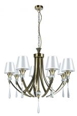 Sophia 8 Light Crystal Ceiling Light Antique