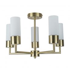Talia IP44 5 Light Satin Brass Ceiling Light