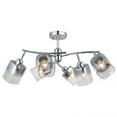 Taylor 6 Light Polished Chrome Semi Flush