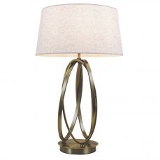 Trinity Table Lamp Antique Brass c/w Shade