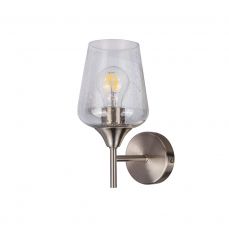 Vino 1 Light Satin Chrome Wall Light