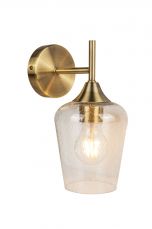 Vino 1 Light Antique Brass Wall Light