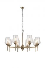 Vino 8 Light Antique Brass Ceiling Light