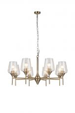 Vino 8 Light Antique Brass Ceiling Light