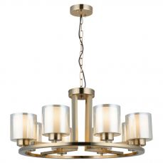 Yara 8 Light Antique Brass Pendant