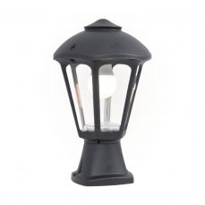 Disma/ Giampy Black Clear E27 Post Top Light